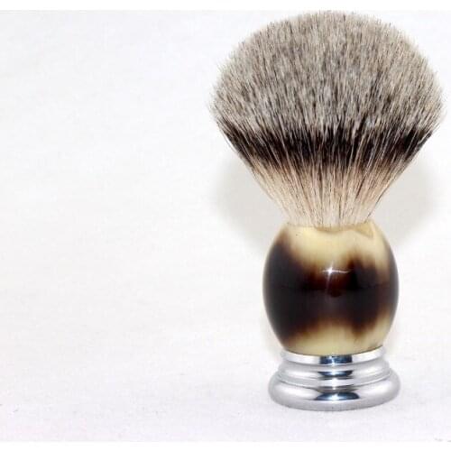 FS-#BE20-FH28, High Best Badger Shaving Brush with Faux Horn Metal Handle, Knot 20mm+FREE STAND+FREE SHIPPING