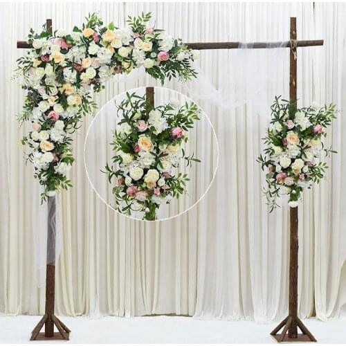 Artificial flower row arch DIY wedding party backdrop decor props flower wall arch welcome area layout arch flower row runner