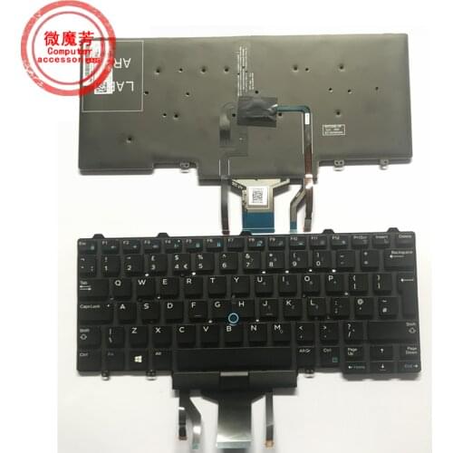 UK Laptop Keyboard For Dell Latitude E5450 E5470 E7450 E7470 Backlit