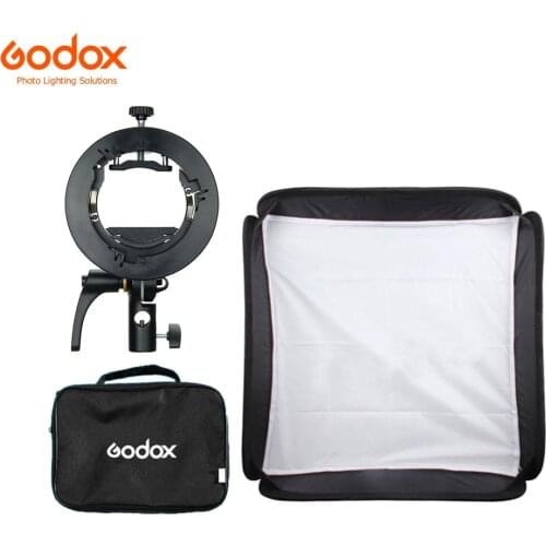 Godox S2 bracket+60*60cm softbox+bag for Godox V1 V860II AD200 AD400PRO Speedlite Flash Snoot Softbox