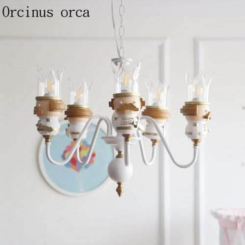 New Papa ancient king childrens lamp American childrens room lamp chandelier boy lamp girls simple bedroom lamp