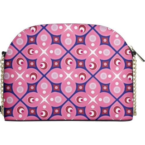 Wholesale Price Classic Vintage African Art Print Women Beautiful Shell Pure Bag Perfect Golden Chain Design For Every Season