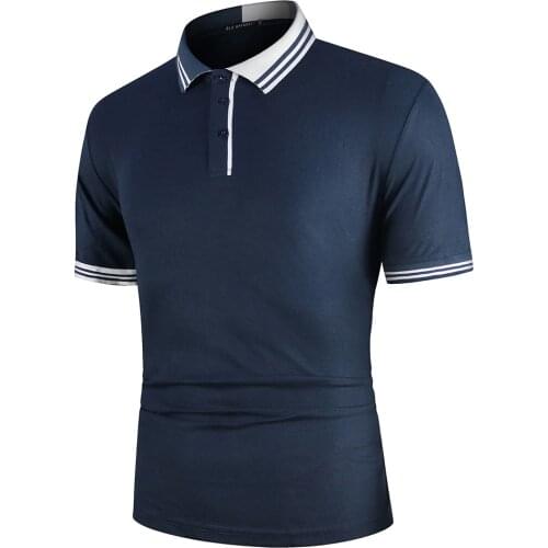 Polo Shirt Mens Short Sleeve Polo Shirt Contrast Color New Clothing Summer Streetwear Casual Fashion Men Tops Collared Shirts