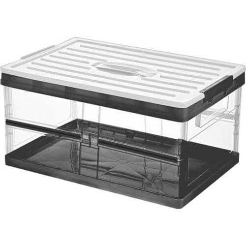 30L Car Trunk Organizer Folding Sturdy Car Storage Box Car Boot Organiser Shopping Tidy Collapsible Space Saving Storage Box