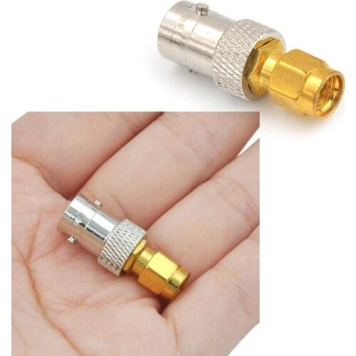 SMA Male To BNC Female RF Connector RF Coax Coaxial SMA Male Plug to BNC Female M/F Radio Antenna Connector Adapter