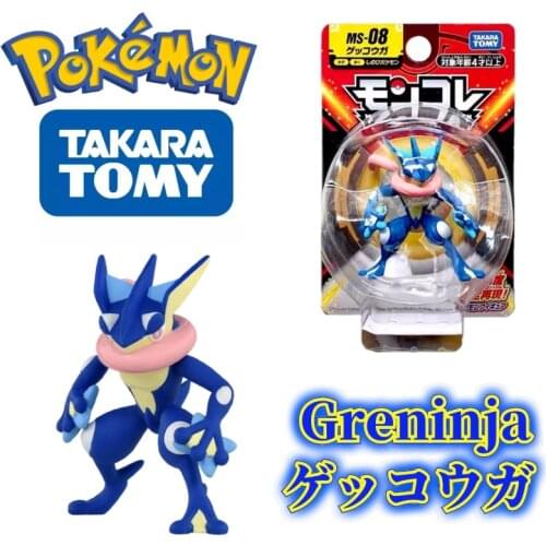 TOMY MS-08 Pokemon Figures Handsome Greninja Toys High-Quality Exquisite Appearance Perfectly Reproduce Anime Collection Gifts