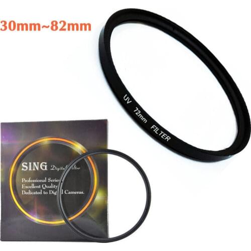 30 37 40.5 43 46 49 52 55 58 62 67 72 77 82mm DSLR/SLR Camera Lens UV Filter Protector For Sony Nikon Canon Lens Filter + Box