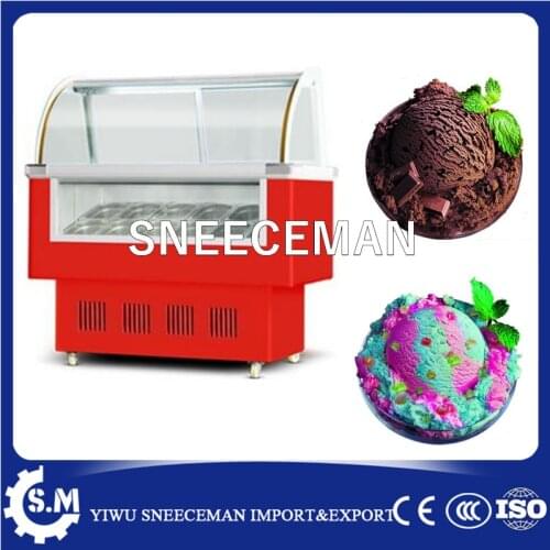 Ice cream display cabinet display gelato sliding glass door cabinet free stand ice cream