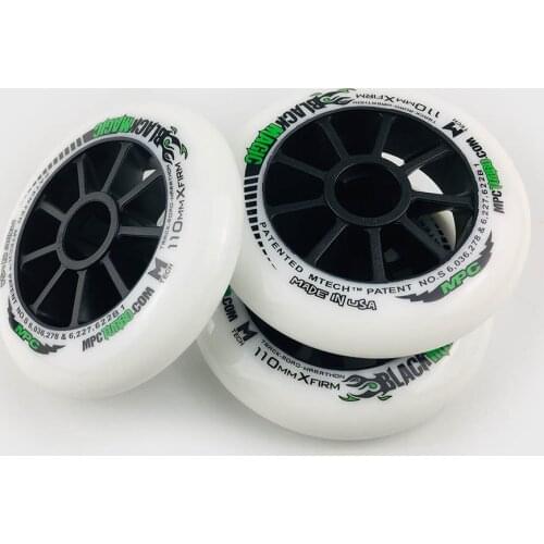 6 Pcs MPC Black Magic Wheels SRC XXFirm XFirm Firm 110/100/90mm Marathon Racing Tires For Inline Speed Skates Road Skating A094