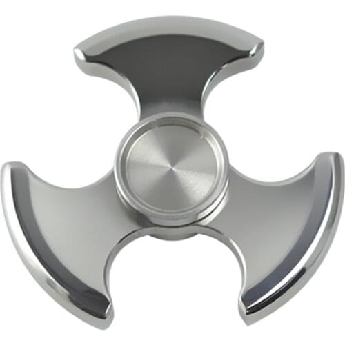 Stainless Steel Battleaxe Hand Fidget Finger Spinner Spinning Top Novelty Gryo Toys