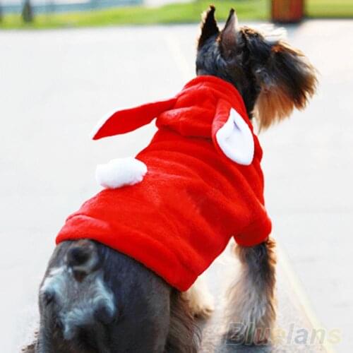 Fleece Pet Dog Clothes Cute Hoodie Bunny Clothes Winter Warm Puppy Costumes Apparel Pets Clothing