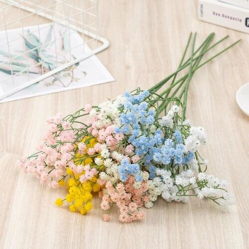 108 Heads 60cm Babys Breath Artificial Flowers Plastic Gypsophila DIY Floral Bouquets Arrangement for Wedding Home Decoration