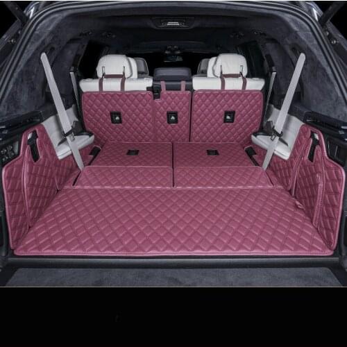 Custom Full Covered Waterproof Durable Non Slip Car Boot Mats for BMW X7 6 Seats 7 Seats 2019-2020 Year Trunk Carpets