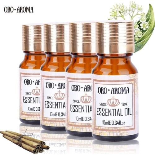 Famous brand oroaroma Ylang Violet Clove lemon grass Oils Pack For Aromatherapy Massage Spa Bath 10ml*4