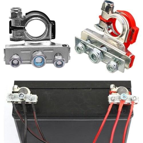 1Pair 12V 24V Automotive Car Top Post Battery Terminals Wire Cable Clamp Terminal Connectors Car accessories