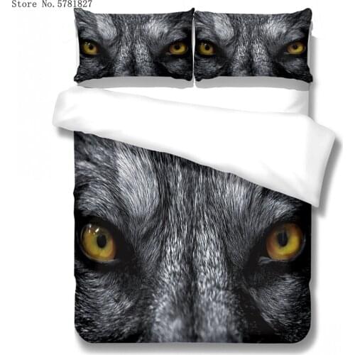2/3 Pieces Night Owl Bedding Set 3D Print Ferocious Animal Duvet Cover Set Home Textile Bed Quilt Cover For Adults Bed Cover Set