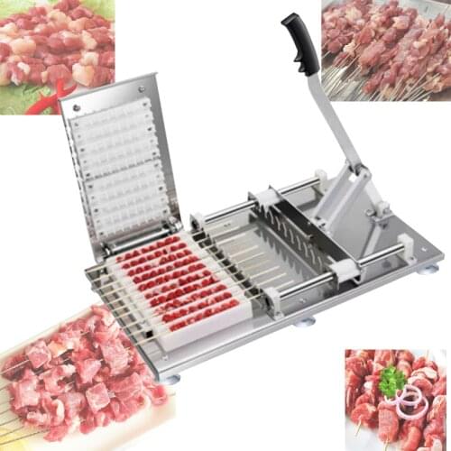 Easy Barbecue Kebab Maker Meat Brochettes Skewer Machine Bbq Grill Accessories Tools Set Meat Skewer Machine With 10 Skewers