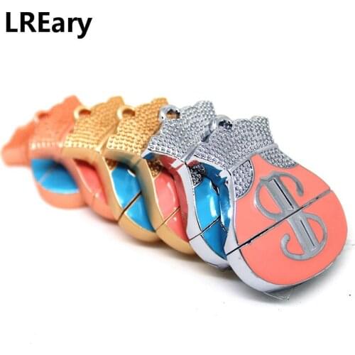 Metal purse USB Flash Drive Money bag 4GB 8GB 16GB 32GB Pendrive 64GB Pen Drive 128MB Coin Pocket Memory Stick U Disk