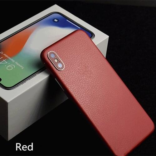 NOTOW Fashion leather PVC Sticker Wrap Skin Mobile Back Paste Protective Film For iphone XS/XSMAX /6 6plus /7 7plus/ 8 8plus /X