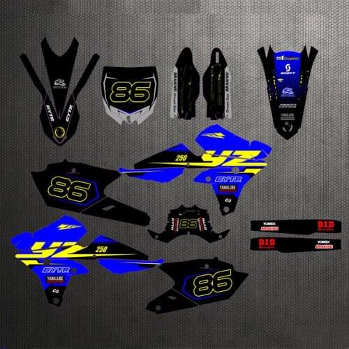 3M Decals Stickers Graphics kit For Yamaha YZ250F YZF 250 2018-2014 For YZ250FX 2019-2015 For YZ450F YZF 450 2014 2015 2016 2017