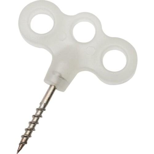 Outdoor Luminous Tent Screw Pegs Camping Deck Nail Three-Eye Thread Nail Tent Hook Safety Noctilucent Tent Cord Rope Fastener