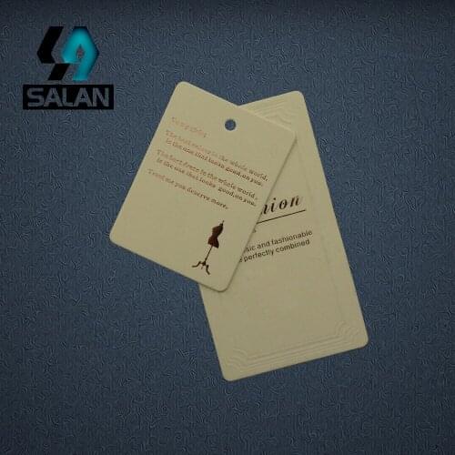 Wholesale Customize Letters Logo in Font Hang tag Logo Garment Label with free string customized Hang tags GT019