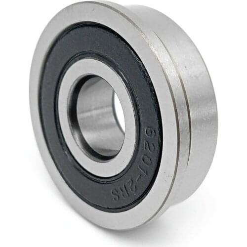 10pcs F6201 F6201RS F6201-2RS 12x32x10 MOCHU Flange Bearing Miniature Deep Groove Ball Bearing Sealed Ball Bearings