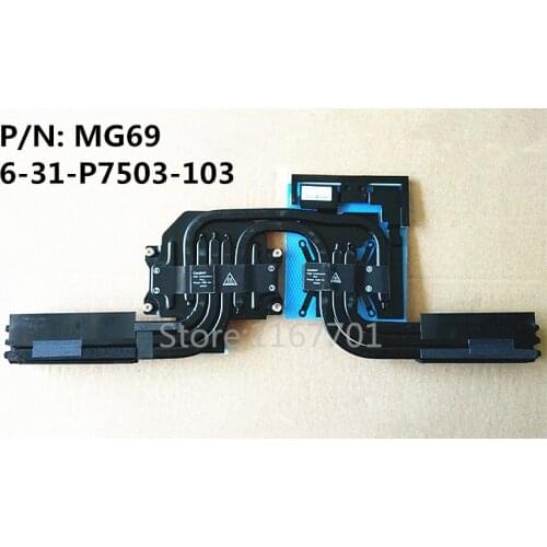 New ORG Laptop/Notebook CPU/GPU Cooling radiator heatsink for Clevo X599 P750 P770DM P771DM P770ZM P771ZM 6-31-P7503-103 MG69