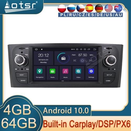 For Fiat Grande Punto 2006 Radio For Fiat Linea Android Multimedia 2007 2008 - 2012 GPS Navigator Auto Stereo Head Unit Screen