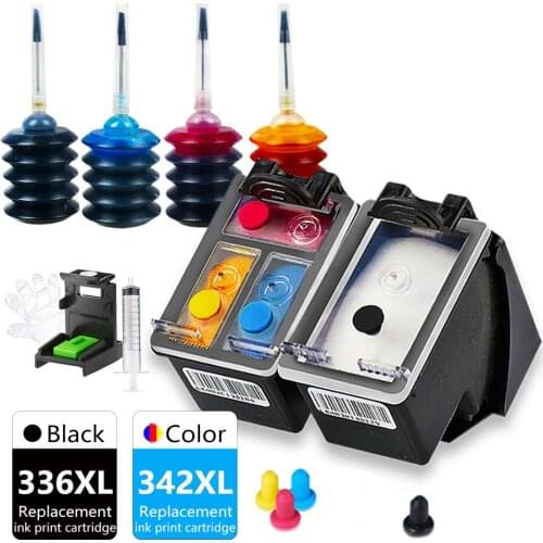 336XL 342XL Photosmart 2570 2573 2575 2575a 2575v 2575xi 7850 8049 8050xi Ink Cartridge Replacement for HP Inkjet 336 342 XL
