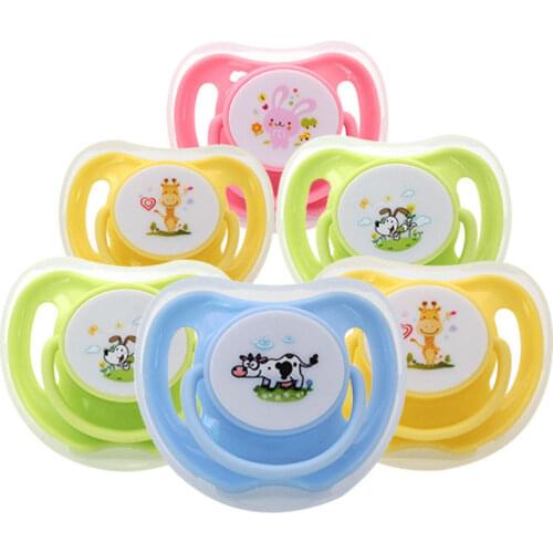Cartoon Animal Design Pacifier Soother for Baby Teether Safety Food Grade Silicone Infant Snoothing Nipple Newborn Accessories