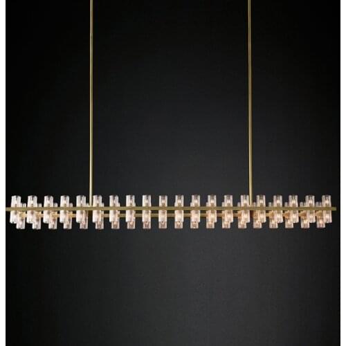 Modern restaurant led hanging lamp Hong Kong-style minimalist bar cafe lighting novelty light luxury bar crystal pendant lights