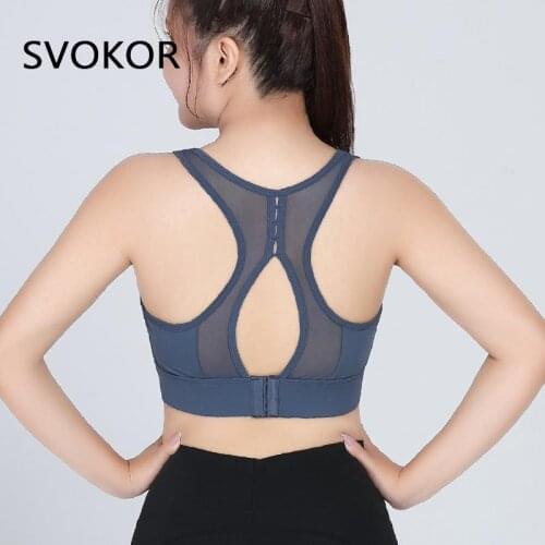 SVOKOR High Support Sports Vest Women Fitness Bras Shockproof Mesh Quick-Dryingworkout Underwear Females Activity Crop Tops 5XL