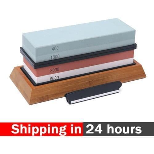 Knife Sharpener Whetstone Sharpening Stones grinding stone water stone kitchen Tool Professional 400/1000 3000/8000 Grit 1 Set