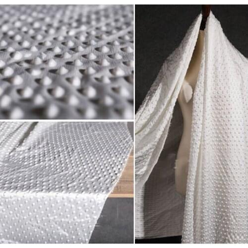 Three-dimensional texture, small dots, concave-convex chiffon silky soft and elegant dress fabric