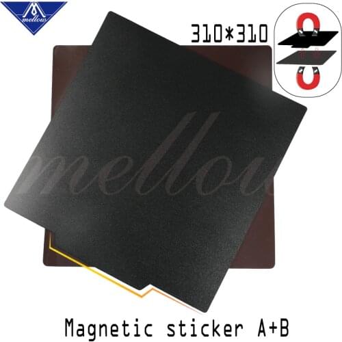 Mellow 3D Printer Parts New Magnetic Print Hot Bed Tape 310*310mm Heated Bed Sticker Build Sheets Flex Plate Platform Heatbed