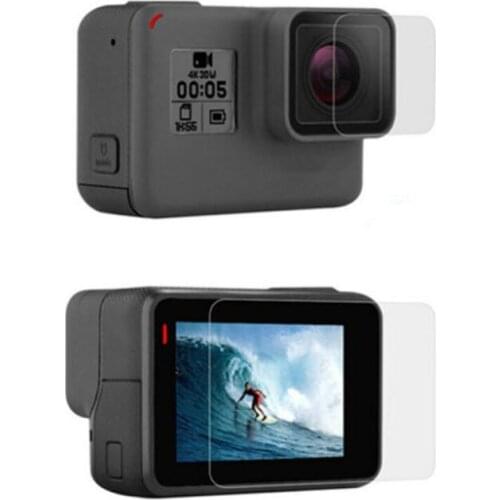 Tempered Glass Protector Cover Case For GoPro Go pro Hero7 Hero6 Hero 5/6/7 Black Front Camera Lens LCD Screen Protective Film