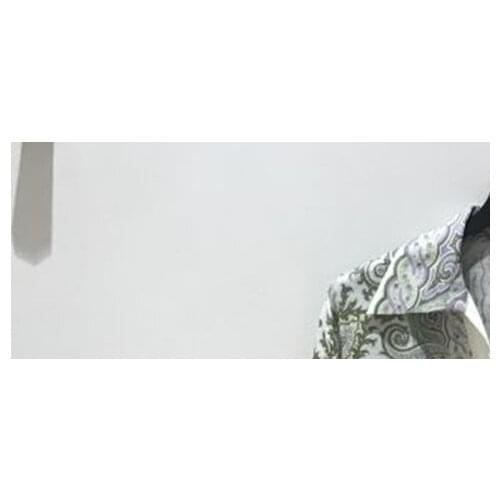 Women Print Maxi Dress 2021 New Summer Turn-down Collar Three Quarter Sleeve Single Breasted Female Long Robe