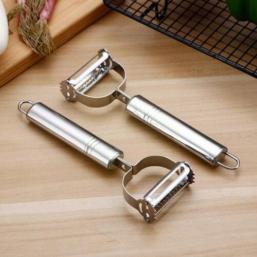 1pcs new Vegetable Peeler Steel Kitchen Potato Peeler Slicer Fruit Metal Peeler Tools Grater Carrot Shredder Kitchen A2O2