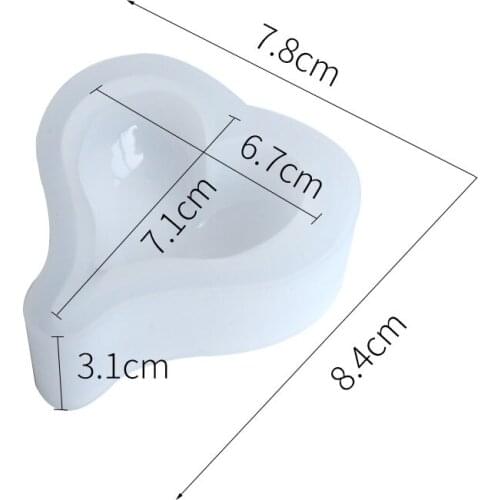 1 Piece Silicone Mold Heart Shape DIY Jewelry Making Epoxy Resin Molds Handmade Decoration Pendant Ornaments Accessories S/M/L
