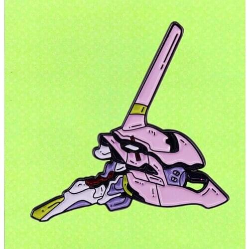 Evangelion Unit-01 New Century Gospel Test Type Mecha enamel pin Anime Badge Schoolbag Metal Brooch