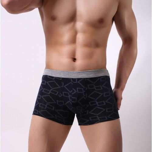 Health Solid Classic Bamboo Mens Underwear Boxer Sexy Underwear Men Crotchless Underwear For Men Cuecas Boxer Masculina De Marca