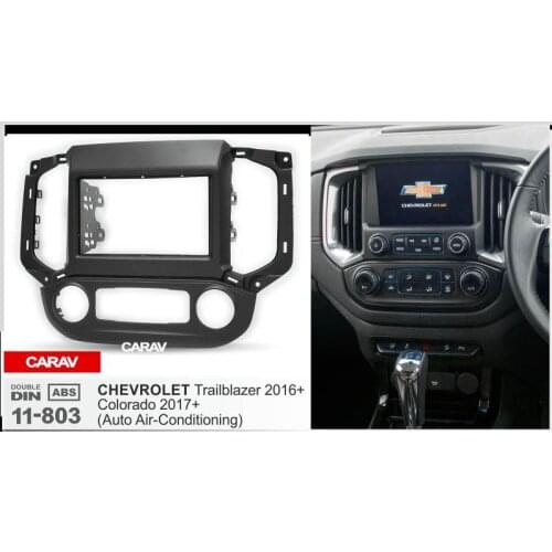 CARAV 11-803 Top Quality Radio Fascia for CHEVROLET Trailblazer 2016+; Colorado Stereo Fascia Dash CD Trim Installation Kit
