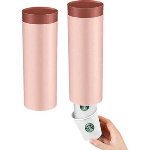 Cup Taker Home Office Desk Nordic Wind Dust-Proof Punch-Free Water Cup Holder Rack Disposable Paper Cup Automatic Dispenser