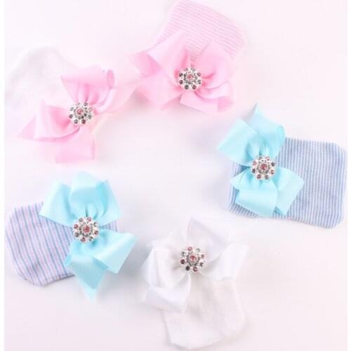 Baby Hat Kids Newborn Bonnet Enfant Cap Girl Big Bows Hat Kids Beanie Toddler Girl Hats Accessories Newborn Photography Props