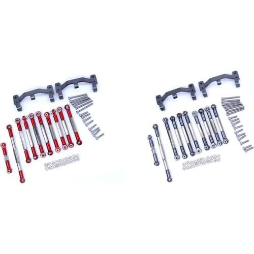 For WPL B1 B-1 B14 B-14 B24 B-24 C14 1/16 RC Car Spare Parts Upgrade Metal Pull Rod Steering Pull Rod Servo Rod Pull Rod Base