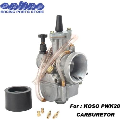 Carb for koso pwk28 carburetor Carburador 28mm with power jet fit on 2T/4T motorcycle engine racing motor