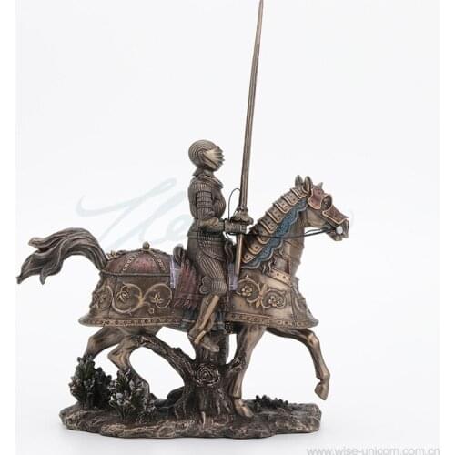 Creative decoration of ancient warriors riding war horse flowers walk birthday gifts exquisite home accessories special offers