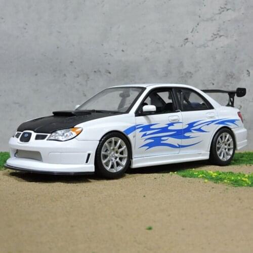 Diecast 1:24Scale Subaru Impreza STI Lmpreza RallyCar EighthGeneration Alloy Car ModelCollection Decoration Gifts Kids Toys Boys