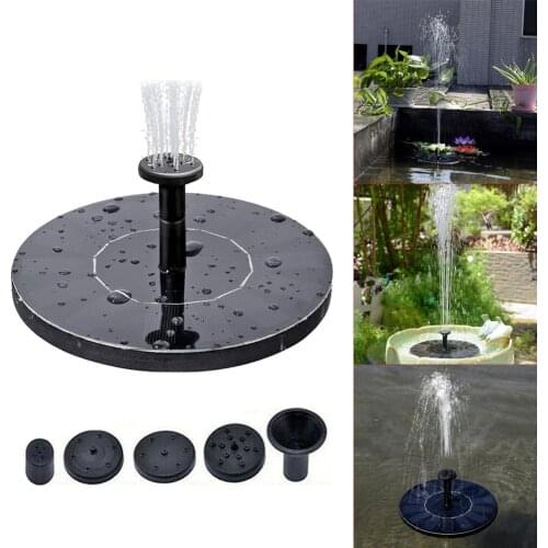 Garden 53 Inch Solar Power Water Fountain Pool Pond Outdoor Solar Panel Bird Bath Floating Water Fountain Pump Eco Friendly